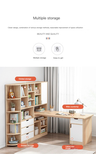 Hauteur Notebook Table d'ordinateur Chambre Fin Table de <span class=keywords><strong>lit</strong></span> Bureaux avec Cabinates - Product Image 3