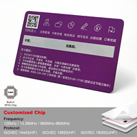 Tarjetas PVC NFC Personalizadas para Negocios, con Características de Seguridad UV y Láser, Impresión de 8k Bytes, 213/215/216 CMYK, Impresión de 64k, 100 MOQ, A6 Sim