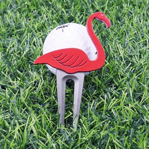 Monedas magnéticas de aleación de acero 4n1 para reparación, Mini Bandera, Peso, Tarjeta de muestra, Marcador de bola de golf con diamantes de imitación y Herramienta para divot - Product Image 4