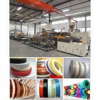 600mm PVC Edge Banding Sheet Extrusion Line SJMS65/132 with Slitting Machine and Printing Machine