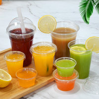 ZFCUP Prix d'usine – Mini gobelets PET de 0,9 oz à 4 oz, écologiques, recyclables, jetables, pour sauces et fast-food