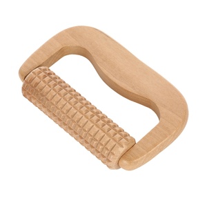 Rouleau de massage manuel en bois, appareil de massage des méridiens, pour jambes, dos, corps entier, universel, en bois massif, planche de relaxation Gua Sha musicale - Product Image 5