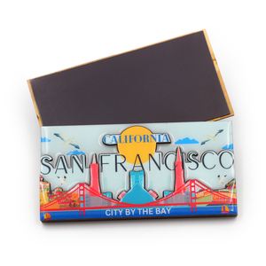 Imán de nevera de madera estilo 3D personalizado al por mayor recuerdos de uso doméstico con países de <span class=keywords><strong>San</strong></span> <span class=keywords><strong>Francisco</strong></span> para regalos de uso personal - Product Image 1