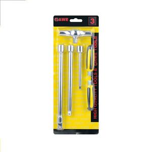 2024 nuovo acciaio inossidabile 3 1 barre di estensione a cricchetto tipo T smantellato maniglia combinazione chiave presa chiave Set OEM metrica - Product Image 6