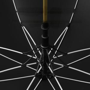 Pour adultes <span class=keywords><strong>Parapluie</strong></span> semi-automatique à tige droite en fibre de verre résistant au <span class=keywords><strong>vent</strong></span> avec poignée en caoutchouc confortable - Product Image 6