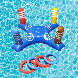 Jeu de lancer de ballon de basket gonflable, jouet amusant pour la piscine et le jardin, idéal pour les fêtes et les événements - Product Image 4
