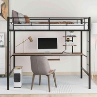 Lit superposé moderne pleine grandeur en métal, design en fonte, réglable, pliable, portable, convertible, durable, pour chambre et salon