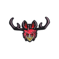 Badge en alliage électroplaqué de dessin animé Anime Sir Pentious, Hazbin Hotel Alastor