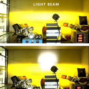 New Arrival Mini U30 Auto <b>LED</b> Fog Light High Beam <b>Projector</b> Lens Headlight Dual Color 40W 6000K 3000K Excellent Yellow Beam Auto - Product Image 6