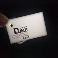 Feuilles de plexiglas Duke avec film dichroïque laminé sur feuille de coulée Pmma 10 pièces signe acrylique avec supports porte-feuille vierge