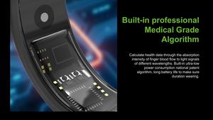 Oem dài thời gian chờ không thấm nước 5ATM quản lý sức khỏe tập thể dục theo dõi tự động quay số Vòng thông minh - Product Image 6