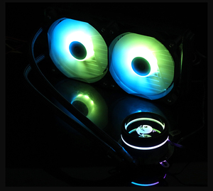 ชุดระบายความร้อนด้วยน้ำสำหรับ CPU ขนาด 240 มม. พร้อมพัดลม RGB คู่ ฮีทซิงค์ หม้อน้ำ สำหรับซ็อกเก็ตพีซีเกมมิ่ง ระบบระบายความร้อนสำหรับคอมพิวเตอร์ - Product Image 6