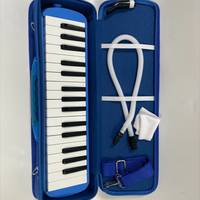Beginner Kids 32 Keys Melodica Pianica Piano Style Keyboard Harmonica Mouth Organ with Mouthpiece Cleaning Cloth Carry Case