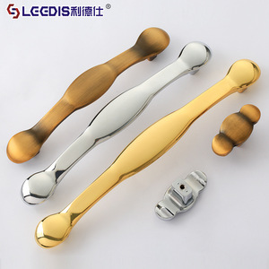 Lgedis Modern Minimalist Cabinet Handle Oval Zinc Alloy Plated Furniture Hardware For <b>Wardrobe</b> Door - Product Image 1