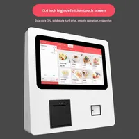 Caisse enregistreuse intelligente murale pour restaurants Magasins de thé au lait Boutiques de desserts Machine de paiement de commande en libre-service Fonction SDK