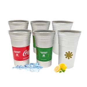 Reusable Luxury Aluminum Cold Drink <b>Takeaway</b> Iced <b>Coffee</b> Beer Tumbler Portable Mug <b>Cups</b> - Product Image 3