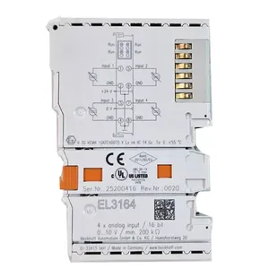 Terminal EtherCAT Beckhoff, Entrada Analógica de 4 Canales, Módulo Terminal PLC EL3164 de Voltaje - Product Image 1