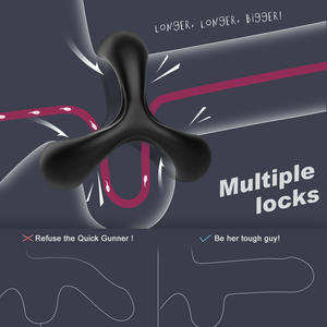 Anneau vibrant pour homme, jouet sexuel masculin pour la prostate, anneau de retenue du sperme pour adulte - Product Image 3