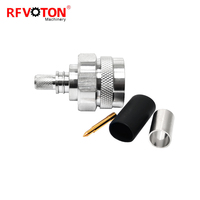Connecteur de câble coaxial à sertir RF 50Ohm N connecteurs électriques mâles EZ pour câble coaxial LMR240/H155/RG59