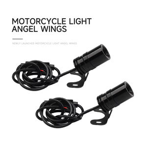 2 uds alas luz motocicleta modificada LED decorativa bienvenida ala láser ambiente atmósfera lámpara proyección 12V 24V - Product Image 6