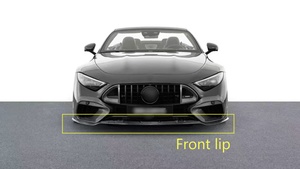 Labio delantero de fibra de carbono estilo B-RABUS de alta calidad para <span class=keywords><strong>Mercedes</strong></span> Benz SL63 <span class=keywords><strong>AMG</strong></span> R232 2021+ - Product Image 4