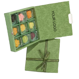 Trắng 9 lưới Macaron Cookie cupcake Bánh sô cô la bánh ngọt tráng miệng bao bì hộp quà tặng vuông vuông tái chế vật liệu thực phẩm - Product Image 4