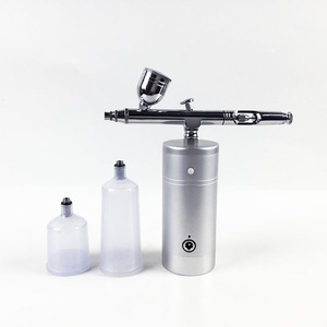 Kit d'aérographe électrique avec mini-pompe portable rechargeable par USB, alimentation par gravité, double action, vitesse réglable, outil de peinture artistique - Product Image 3