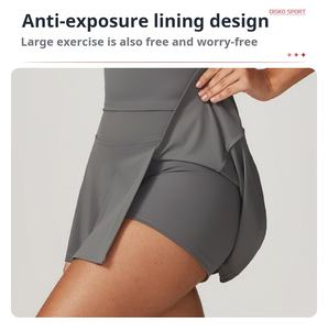 Gaun tenis dewasa OEM kustom pakaian tenis poliester dengan Set teknik sublimasi cetak Digital pakaian tenis - Product Image 4