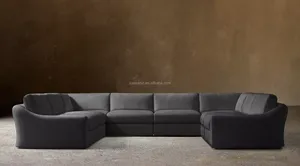 Sofá Modular Sassanid OEM de <span class=keywords><strong>8</strong></span> Piezas en Forma de U, Estilo Postmoderno Italiano, Hecho a Mano, con Respaldo Bajo <span class=keywords><strong>Jennifer</strong></span> - Product Image 5