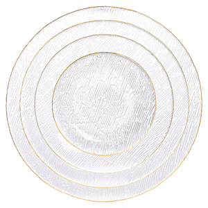 Ensemble de 8 assiettes de présentation dorées pour restaurants, hôtels, mariages, événements et fêtes - Product Image 6