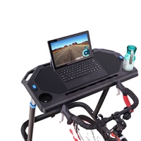 Table de travail réglable en hauteur pour vélo d'appartement, pour ordinateur portable/PC, accessoires de vélo