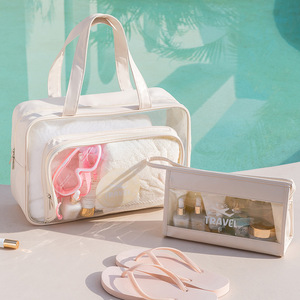 Vendita calda trasparente PVC da donna trucco cosmetico da donna borsa da viaggio - Product Image 2