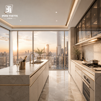 Mobile da Cucina Pieghevole Moderno in Acciaio Inossidabile Personalizzato con Facile Installazione per Ristrutturazioni Residenziali Costiere