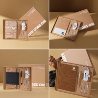 Coffret cadeau d'affaires durable personnalisé avec un carnet en liège A5 et un stylo pour les cadeaux d'employés et de clients exécutifs