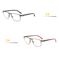 Montura de Gafas Ópticas Deportivas de Metal con Logotipo Personalizado de Alta Calidad, con Patillas de Goma, Gafas de Negocios de Buena Calidad para Uso Diario