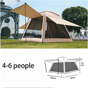Campeggio tenda parasole tenda tenda campeggio rete tessuto antizanzare antipioggia - Product Image 6