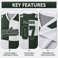 Maillot de hockey sur glace personnalisé par sublimation pour joueurs adultes et jeunes, entraînement et matchs, commandes en gros pour équipes