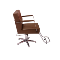 [ECCLIM]EC-010 Fauteuil de Barbier Premium en Acier Inoxydable, Mobilier Commercial Design Moderne, Toutes Saisons, Extérieur, Coiffure