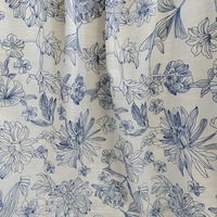 Fourniture directe d'usine Jacquard broderie tissu Floral coton Viscose pour vêtements robes Textiles de maison Table vêtements non tissé