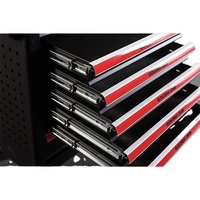 Armoire à outils métallique à 7 tiroirs Bytool Wholesale avec outils et verrouillage central |   Chariot d'atelier industriel avec poignée supérieure OEM