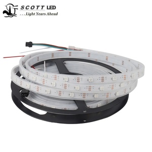 Bande lumineuse RGB <span class=keywords><strong>led</strong></span> intelligente, <span class=keywords><strong>ruban</strong></span> lumineux, 30 diodes, avec <span class=keywords><strong>tube</strong></span> en silicone étanche IP67, Xconnet, WS2811 pixels - Product Image 2