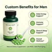 Produits de santé personnalisés pour hommes adultes, soutien immunitaire, comprimés naturels en vrac à faible MOQ