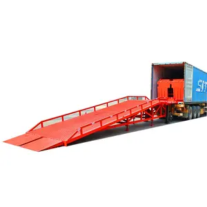Penjualan Terbaik Platform kerja seluler Flatbed Ramp halaman hidrolik untuk truk Trailer mobil Forklift Dock kontainer Ramp
