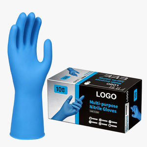 Guantes de Nitrilo Desechables XINGYU, Extensibles 12 Pulgadas, Talla Mediana, 12mil, Sin Polvo, Para Manipulación de Alimentos, Color Azul - Product Image 1