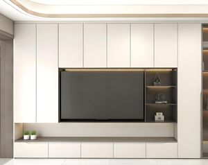 Meuble TV mural, design moderne, meubles de salon, support TV, meuble TV en bois moderne - Product Image 2