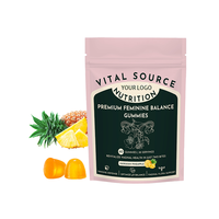 Échantillon Gratuit OEM Compléments Alimentaires et de Santé à Base de Plantes 200g Gummies Premium Source Vitale Équilibre Féminin
