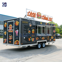 Camion de cuisine de rue CAMPTRL, remorque entièrement équipée, cuisine mobile, caravane alimentaire, kiosque extérieur pour pizza et café
