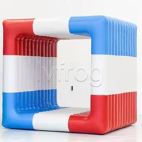 Fabricant professionnel jeu interactif gonflable pour adultes Flip it team building jeu de sport à roulement carré