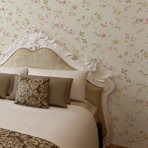 Papel Tapiz Impermeable Personalizado sin Costuras para Dormitorio <span class=keywords><strong>de</strong></span> <span class=keywords><strong>Niñas</strong></span> y Sala <span class=keywords><strong>de</strong></span> Estar, Tela <span class=keywords><strong>de</strong></span> Pared con Diseño Floral Pequeño y Moderno - Product Image 3