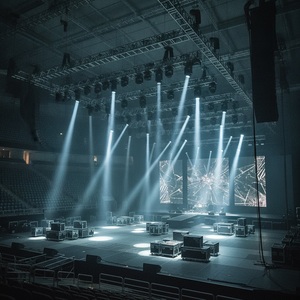 อุปกรณ์ไฟเวทีคอนเสิร์ต 420W 3-in-1 Beam Spot Wash Moving Head 24CH 16-bit สำหรับงานทัวร์ - Product Image 2